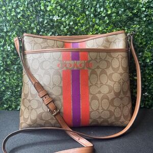 Coach Shoulder Bag Crossbody Diagonal PVC